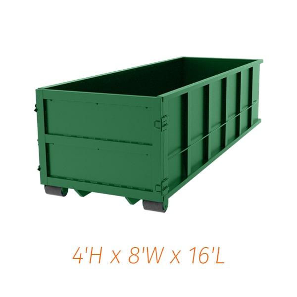 our pricing for 15 yard dumpster rentals varies based on location and rental period